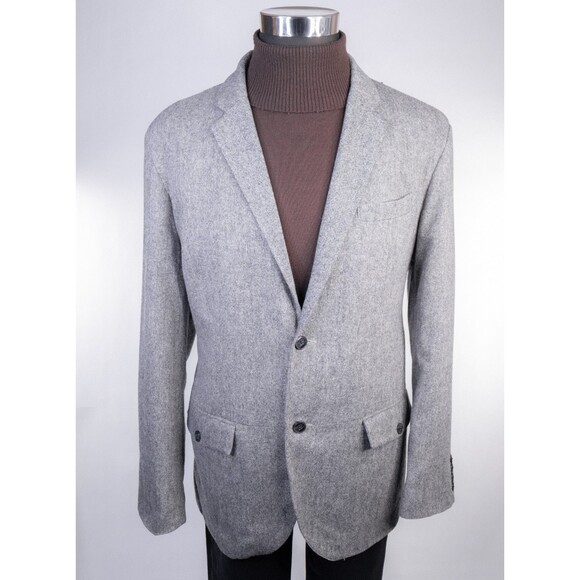 KENNETH COLE Mens Blazer Sport Coat Casual Jacket Size XL (44R) Gray Wool Blend - Picture 2 of 13